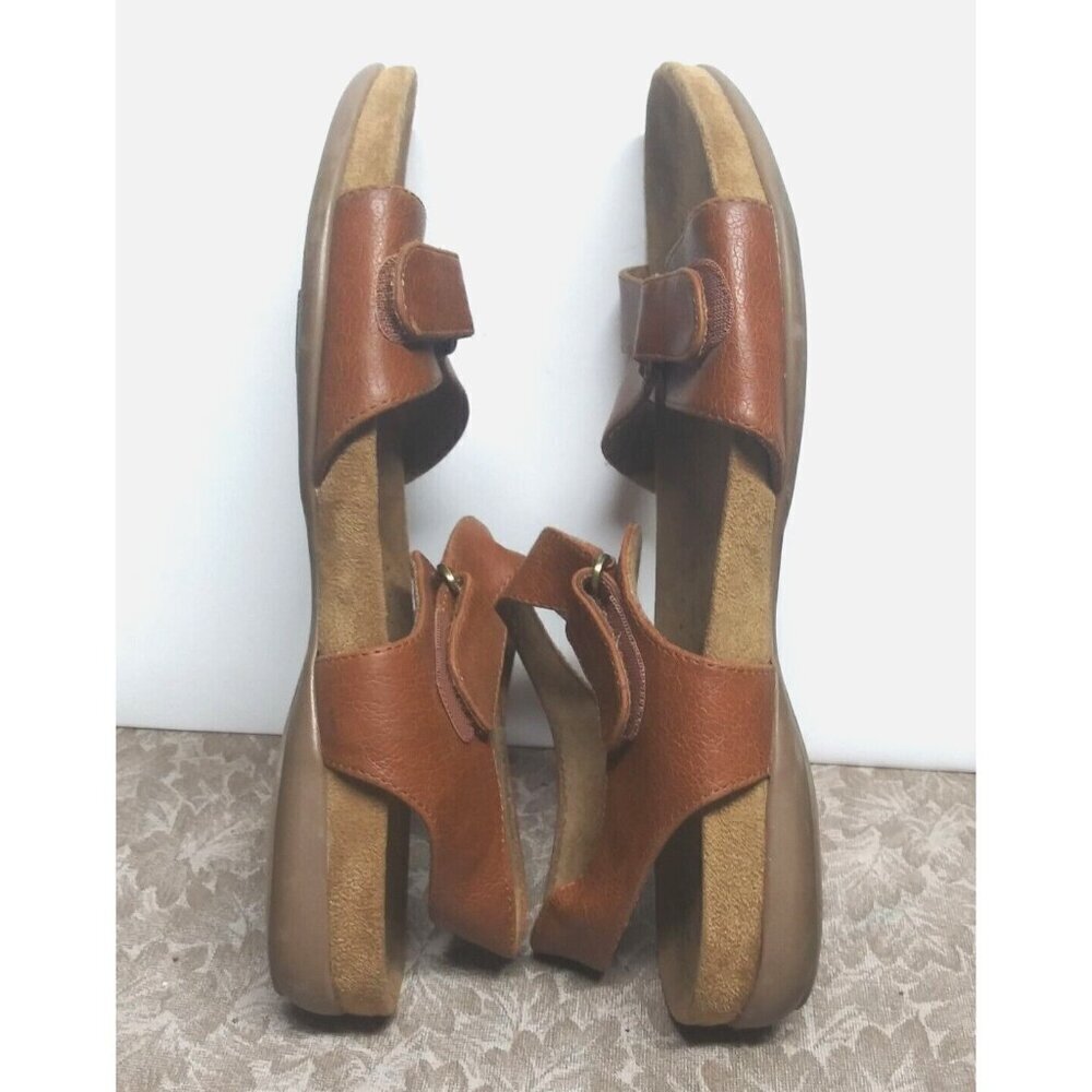 Natural Soul Sandals Adrian All-Thru Comfort 8.5M Slingback brown/caramel color - Picture 6 of 10